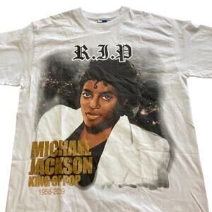 Vintage 2000s Deadstock 2009 RIP Michael Jackson Tribute Shirt Men's XL